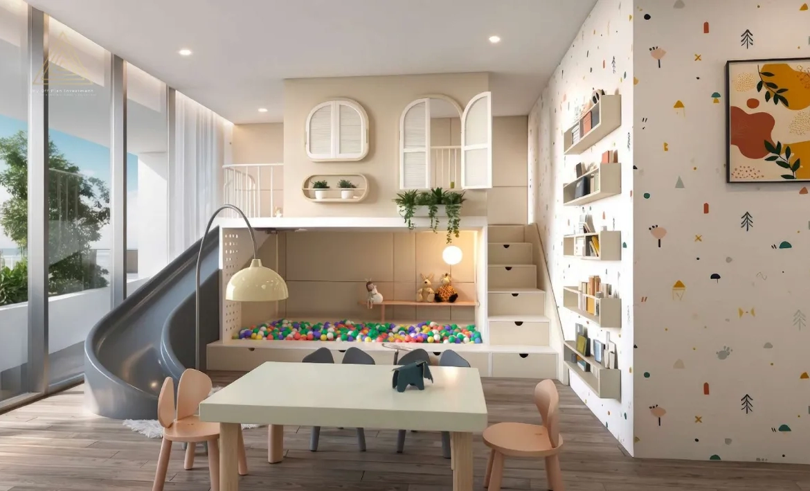 Gharbi 2 Residences at JVC by Rabdan Real Estate Developmentمساكن غربي 2 في قرية جميرا الدائرية من ربدان للتطوير العقاري.kids play area