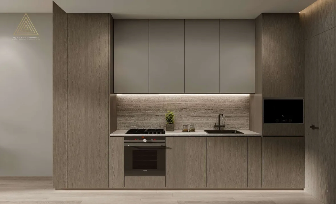Gharbi 2 Residences at JVC by Rabdan Real Estate Developmentمساكن غربي 2 في قرية جميرا الدائرية من ربدان للتطوير العقاري.kitchen (2)