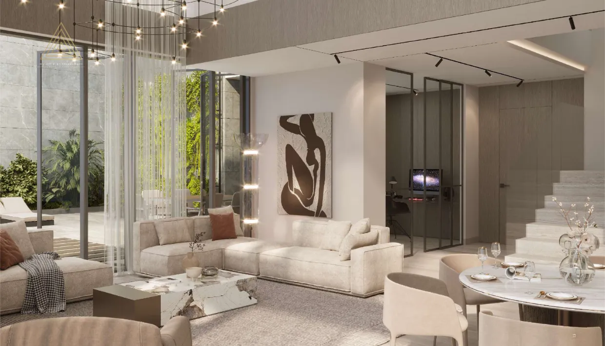 Gharbi 2 Residences at JVC by Rabdan Real Estate Developmentمساكن غربي 2 في قرية جميرا الدائرية من ربدان للتطوير العقاري.living