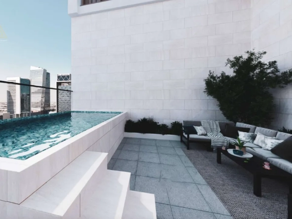 Gharbi 2 Residences at JVC by Rabdan Real Estate Developmentمساكن غربي 2 في قرية جميرا الدائرية من ربدان للتطوير العقاري.pool