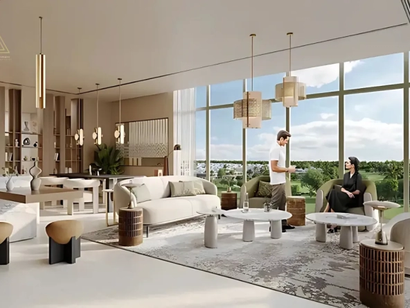 Golf Dale at Emaar South, Dubai by Emaar Propertiesجولف ديل في إعمار الجنوب، دبي من إعمار العقاريةliving room