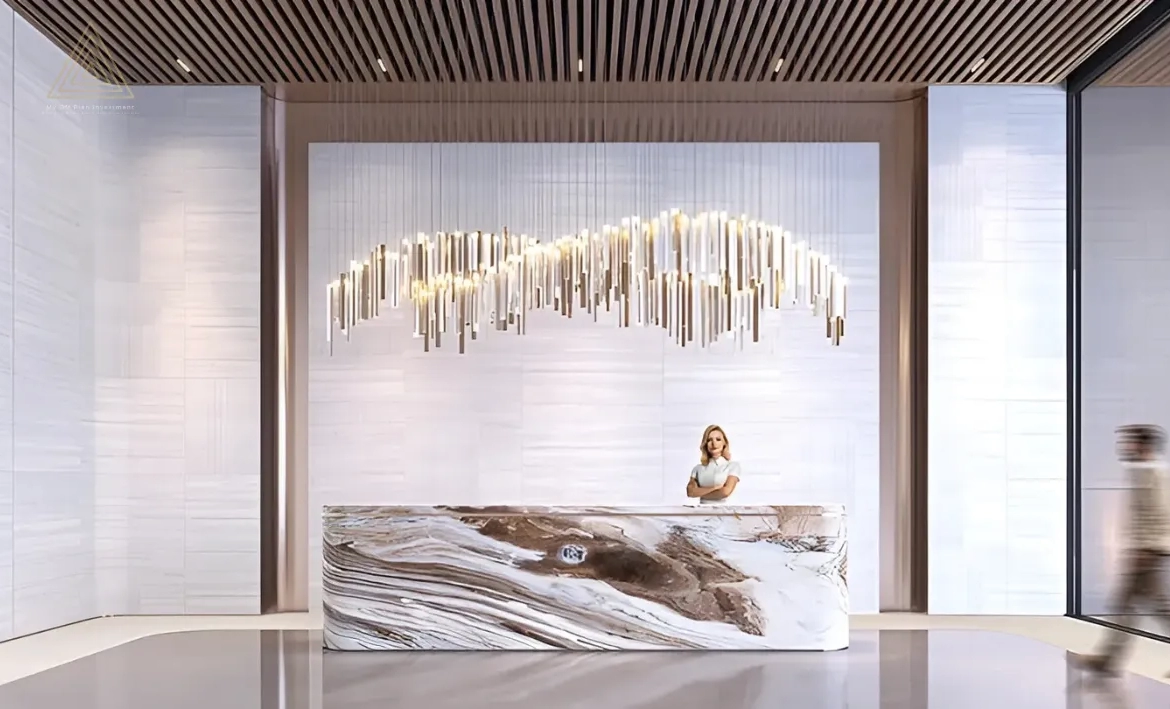 Guzel Towers at JVT, Dubai by Tiger Propertiesأبراج جوزيل في قرية جميرا تراينجل، دبي من شركة تايجر العقارية lobby