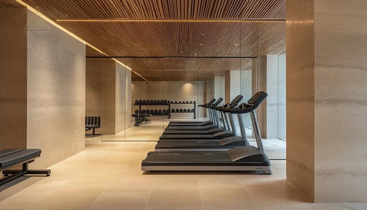 Guzel Towers at JVT, Dubai by Tiger Propertiesأبراج جوزيل في قرية جميرا تراينجل، دبي من شركة تايجر العقاريةgym