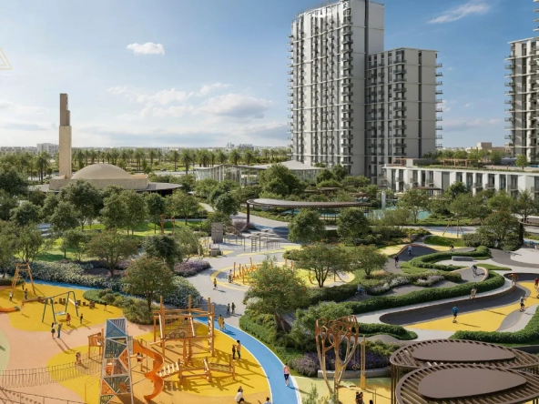 Hillsedge at Dubai Hills Estate by Emaar Propertiesهيلسيدج في دبي هيلز استيت من إعمار العقارية park & play area