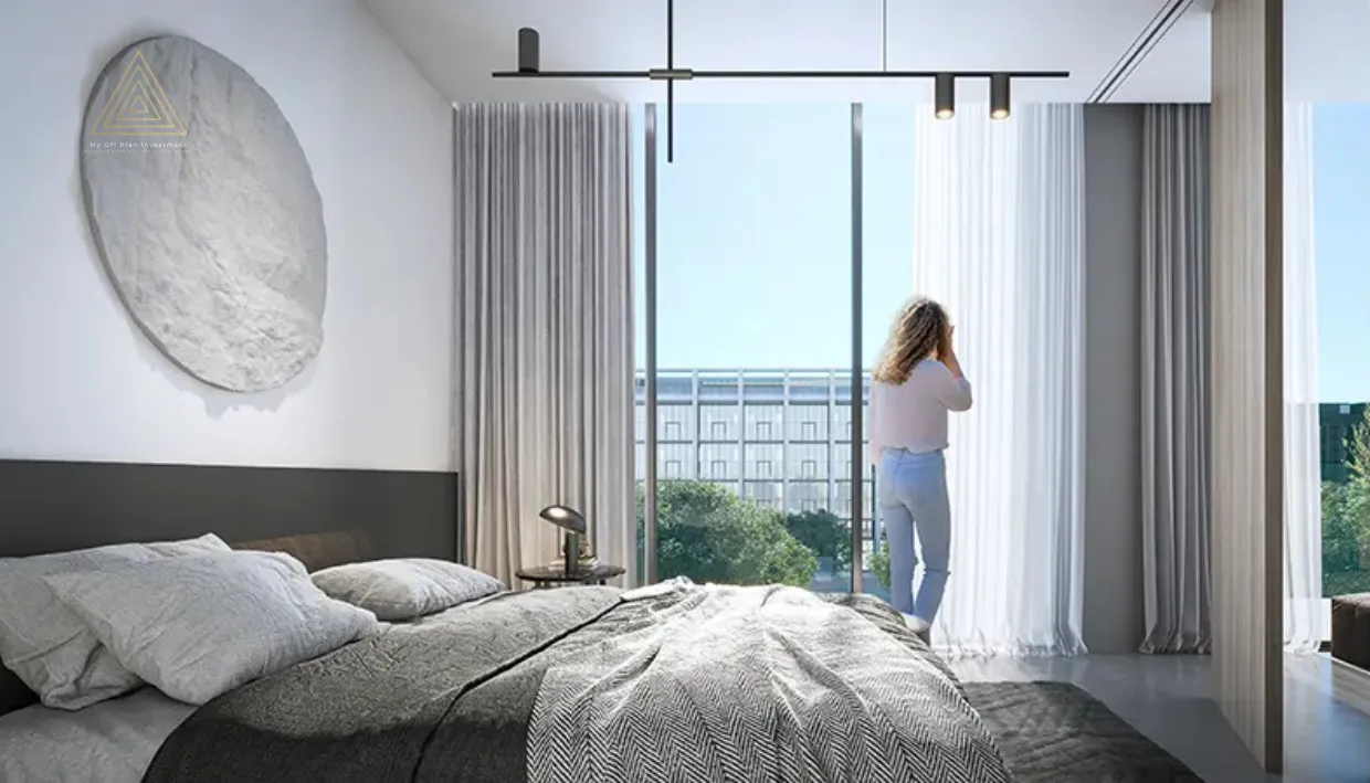 IL Teatro Residences 2 at Aljada, Sharjah by Aradaمساكن إل تياترو 2 في الجادة، الشارقة من أراداbedroom