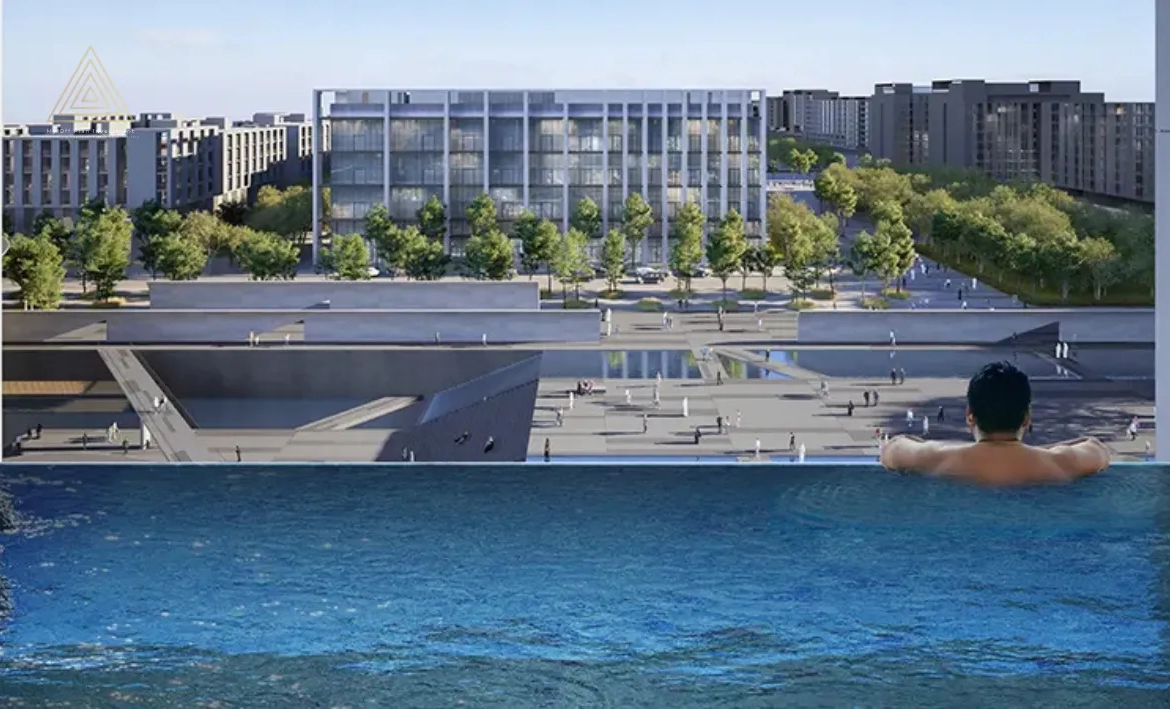 IL Teatro Residences 2 at Aljada, Sharjah by Aradaمساكن إل تياترو 2 في الجادة، الشارقة من أراداinfinity pool