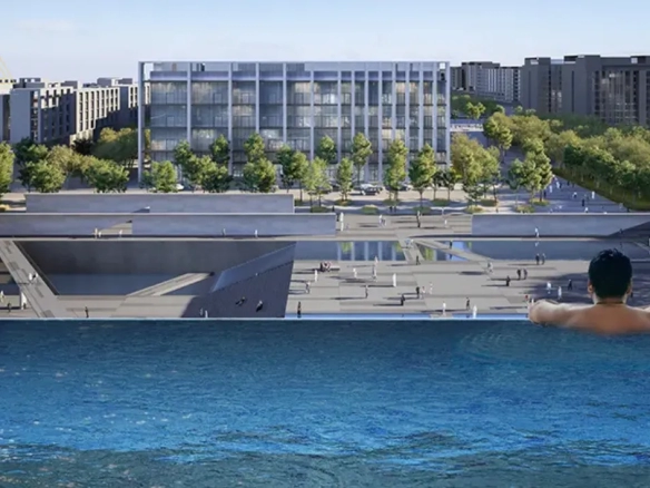 IL Teatro Residences 2 at Aljada, Sharjah by Aradaمساكن إل تياترو 2 في الجادة، الشارقة من أراداinfinity pool