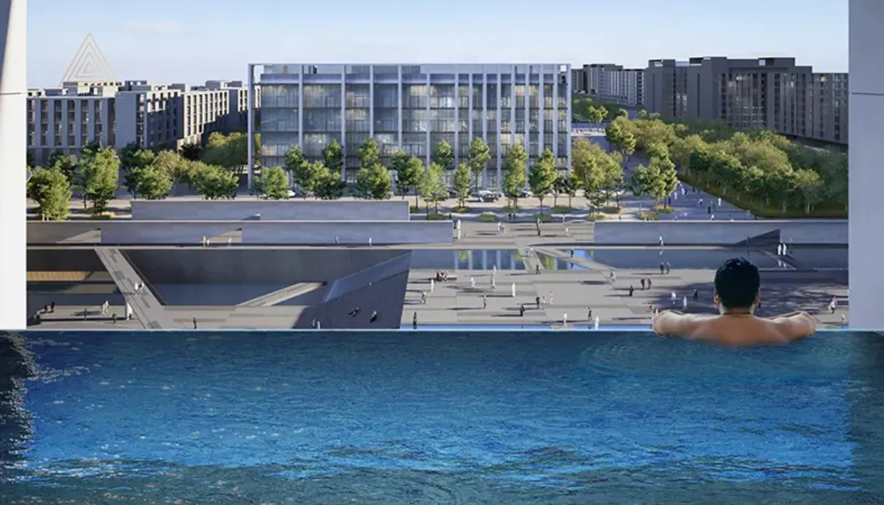 IL Teatro Residences 2 at Aljada, Sharjah by Aradaمساكن إل تياترو 2 في الجادة، الشارقة من أراداinfinity pool