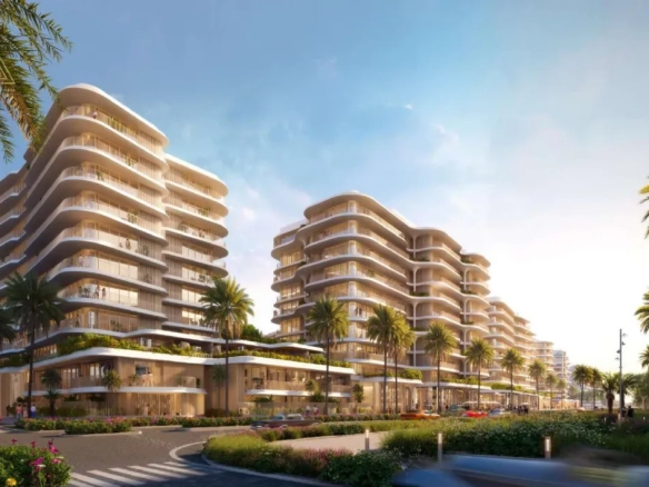 Mamsha Gardens at Saadiyat Island, Abu Dhabi by Aldarالممشى جاردنز في جزيرة السعديات، أبوظبي من الدارbuilding