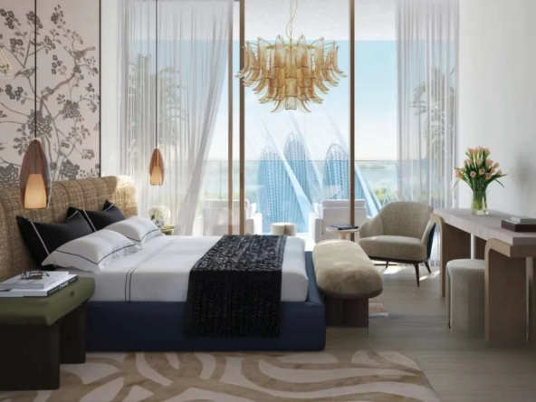 Mandarin Oriental Residences at Saadiyat Island, Abu Dhabi by Aldarماندارين أورينتال ريزيدنسز في جزيرة السعديات، أبو ظبي من الدارbedroom