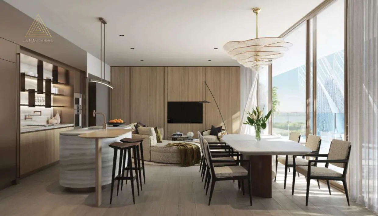 Mandarin Oriental Residences at Saadiyat Island, Abu Dhabi by Aldarماندارين أورينتال ريزيدنسز في جزيرة السعديات، أبو ظبي من الدارdinning