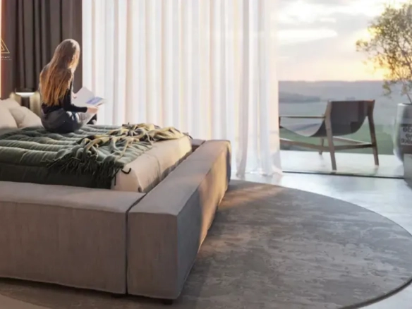 Nesba 3 at Aljada, Sharjah by Aradaنسبا 3 في الجادة، الشارقة من أراداbedroom