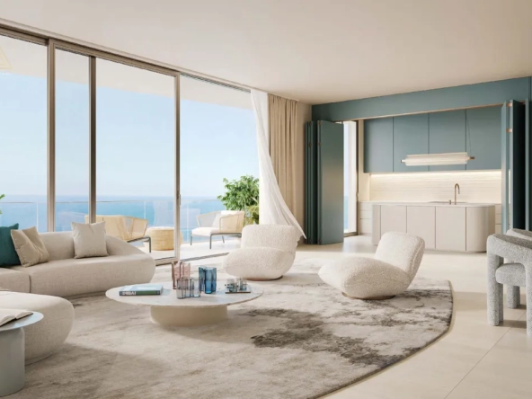 Orise by Beyond at Jumeirah Peninsula Bay - Omniyat Propertiesأوريس باي بيوند في خليج شبه جزيرة جميرا - أمنيات العقاريةliving