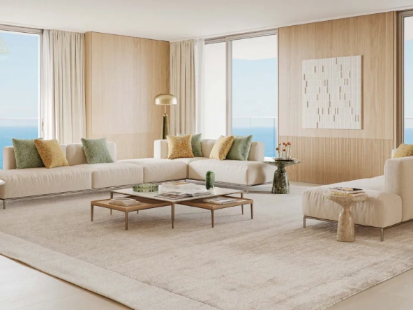 Orise by Beyond at Jumeirah Peninsula Bay - Omniyat Propertiesأوريس باي بيوند في خليج شبه جزيرة جميرا - أمنيات العقاريةliving room
