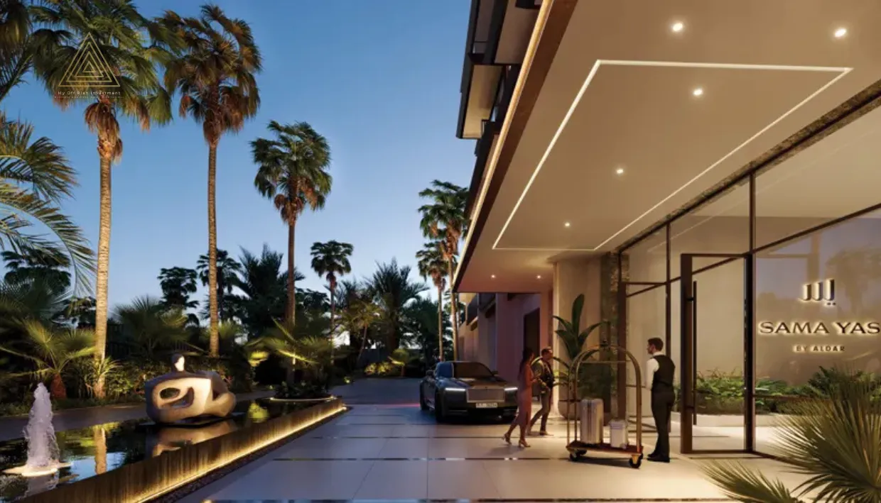 Sama Yas at Yas Park Island, Abu Dhabi by Aldar Propertiesسما ياس في جزيرة ياس بارك، أبوظبي من الدار العقاريةentrance