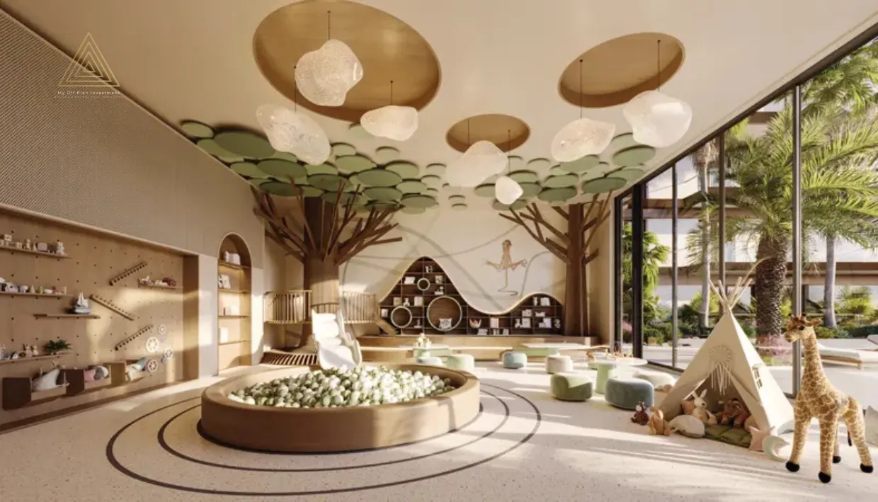 Sama Yas at Yas Park Island, Abu Dhabi by Aldar Propertiesسما ياس في جزيرة ياس بارك، أبوظبي من الدار العقاريةkids play area