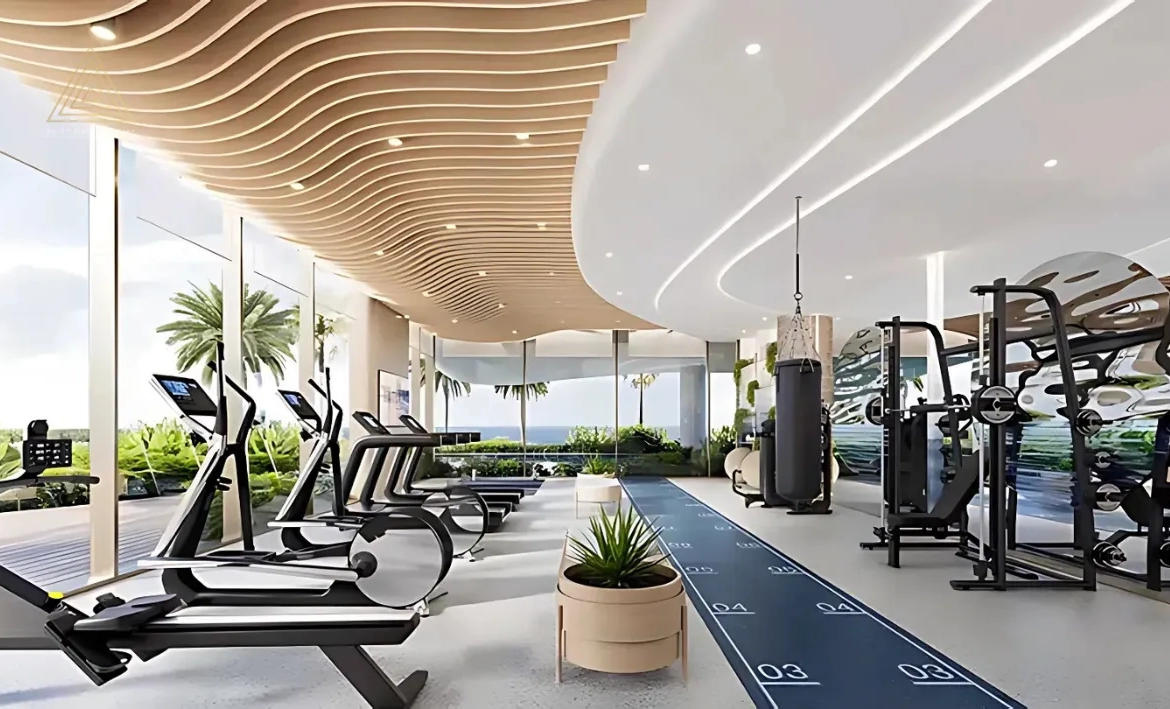 Sunset Bay at Dubai Islands by Imtiaz Developmentsسانسيت باي في جزر دبي من شركة امتياز للتطوير العقاري.gym