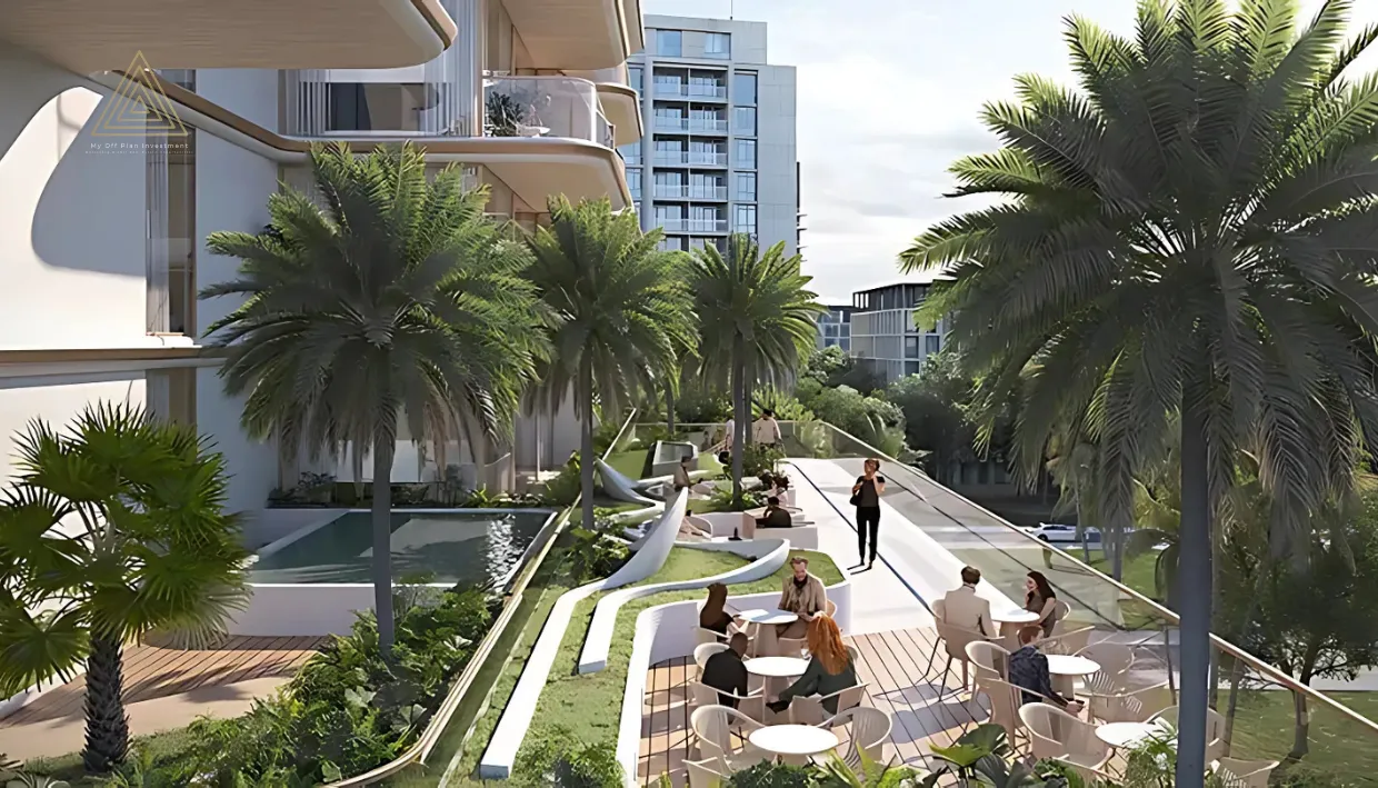 Sunset Bay at Dubai Islands by Imtiaz Developmentsسانسيت باي في جزر دبي من شركة امتياز للتطوير العقاري.seating