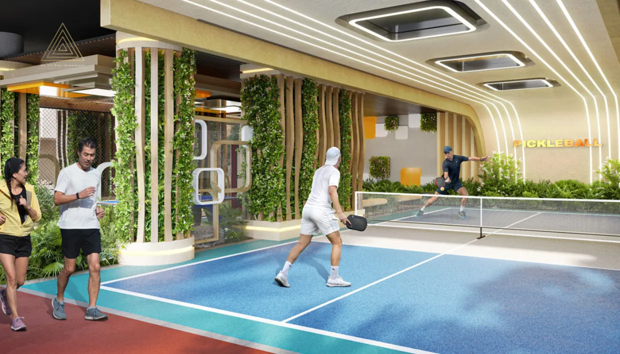 Vega Residence at Dubai Sports City by Acube Developmentsفيجا ريزيدنس في مدينة دبي الرياضية من شركة أكيوب للتطوير العقاريbadminton