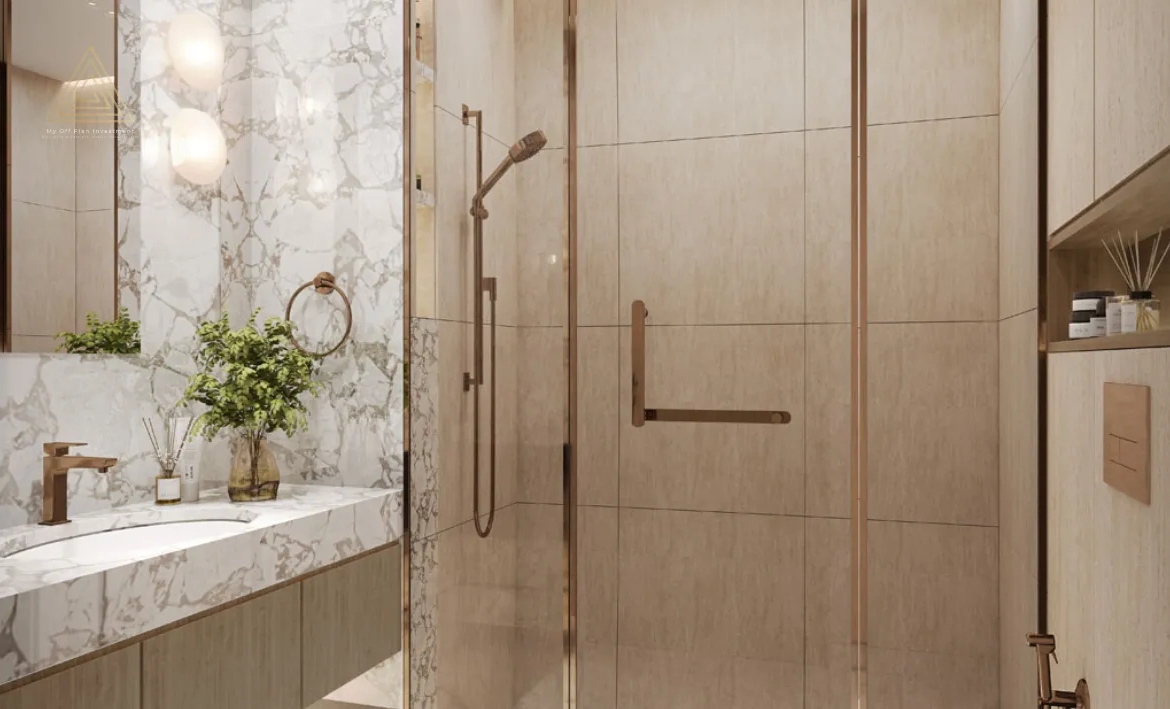 Vega Residence at Dubai Sports City by Acube Developmentsفيجا ريزيدنس في مدينة دبي الرياضية من شركة أكيوب للتطوير العقاريbathroom