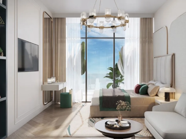 Vega Residence at Dubai Sports City by Acube Developmentsفيجا ريزيدنس في مدينة دبي الرياضية من شركة أكيوب للتطوير العقاريbedroom