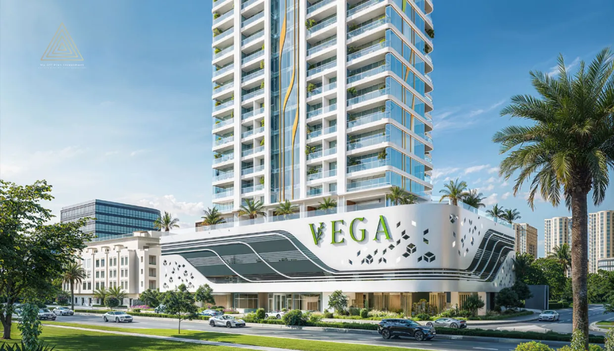 Vega Residence at Dubai Sports City by Acube Developmentsفيجا ريزيدنس في مدينة دبي الرياضية من شركة أكيوب للتطوير العقاريentrance