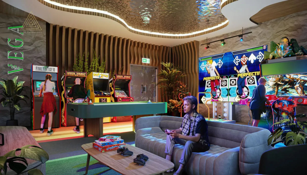 Vega Residence at Dubai Sports City by Acube Developmentsفيجا ريزيدنس في مدينة دبي الرياضية من شركة أكيوب للتطوير العقاريgaming zone
