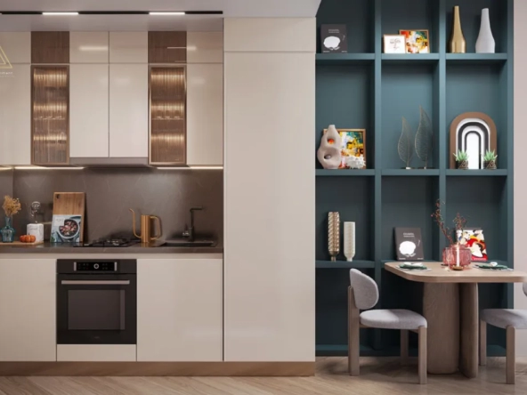 Vega Residence at Dubai Sports City by Acube Developmentsفيجا ريزيدنس في مدينة دبي الرياضية من شركة أكيوب للتطوير العقاريkitchen