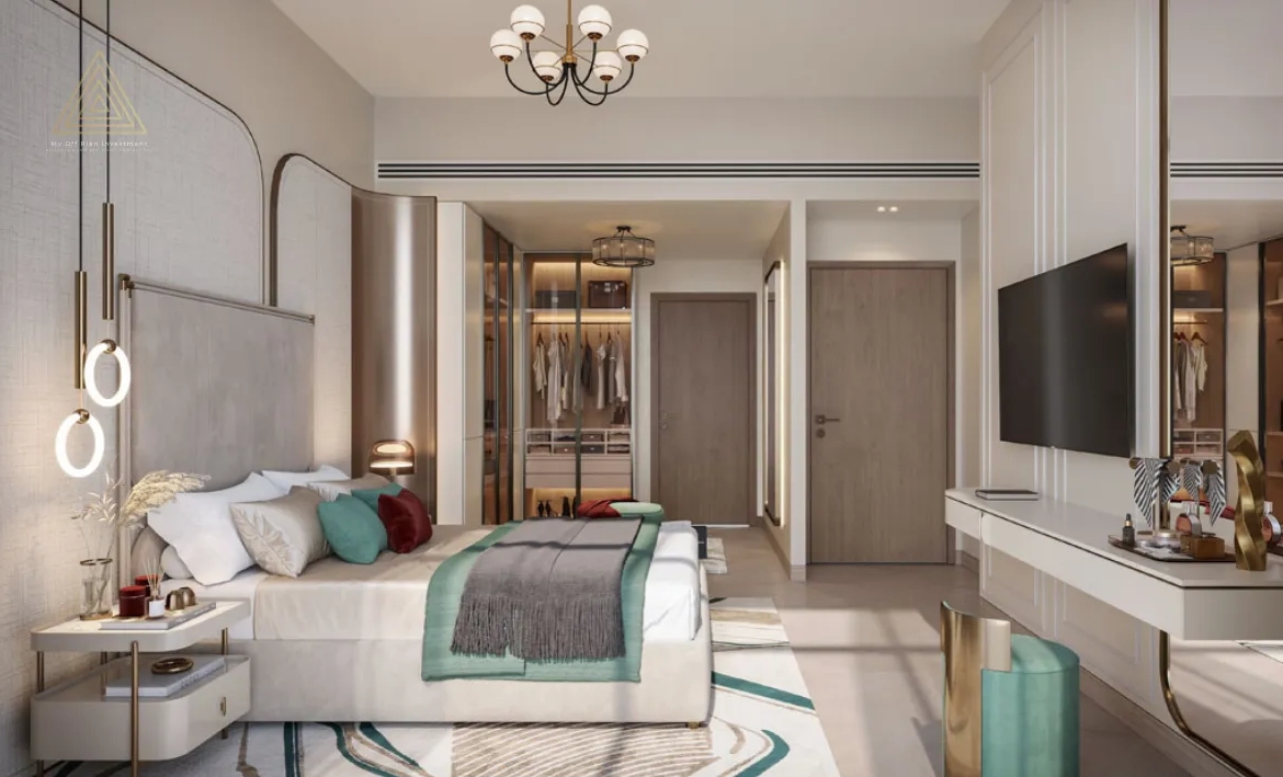 Vega Residence at Dubai Sports City by Acube Developmentsفيجا ريزيدنس في مدينة دبي الرياضية من شركة أكيوب للتطوير العقاريmaster bedroom