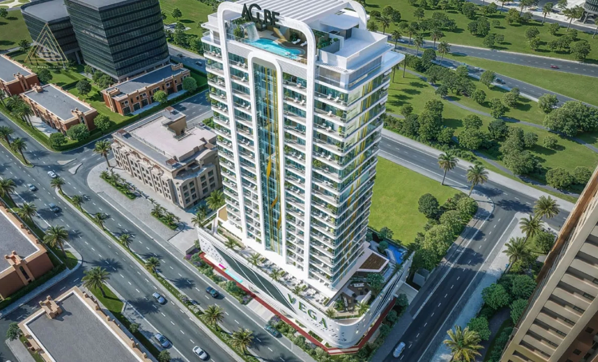 Vega Residence at Dubai Sports City by Acube Developmentsفيجا ريزيدنس في مدينة دبي الرياضية من شركة أكيوب للتطوير العقاريtop view