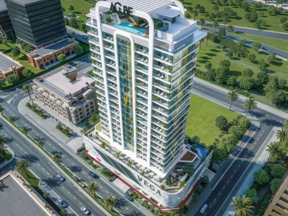 Vega Residence at Dubai Sports City by Acube Developmentsفيجا ريزيدنس في مدينة دبي الرياضية من شركة أكيوب للتطوير العقاريtop view