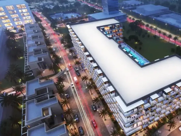 Binghatti Crescent at JVC, Dubai by Binghatti Developersبن غاطي كريسنت في قرية جميرا سيركل، دبي من شركة بن غاطي للتطوير العقاري