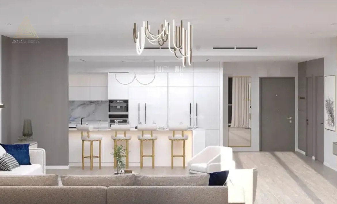 Binghatti Crescent at JVC, Dubai by Binghatti Developersبن غاطي كريسنت في قرية جميرا سيركل، دبي من شركة بن غاطي للتطوير العقاريbuilding