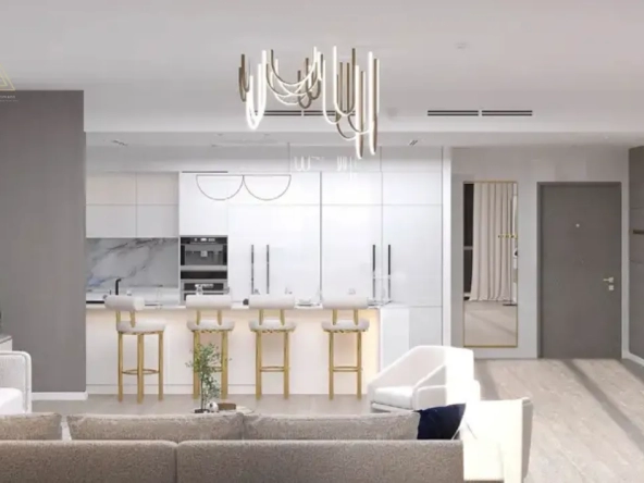 Binghatti Crescent at JVC, Dubai by Binghatti Developersبن غاطي كريسنت في قرية جميرا سيركل، دبي من شركة بن غاطي للتطوير العقاريbuilding