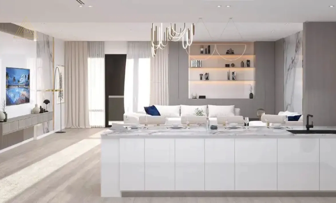 Binghatti Crescent at JVC, Dubai by Binghatti Developersبن غاطي كريسنت في قرية جميرا سيركل، دبي من شركة بن غاطي للتطوير العقاريliving