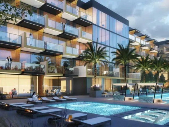 Binghatti Crescent at JVC, Dubai by Binghatti Developersبن غاطي كريسنت في قرية جميرا سيركل، دبي من شركة بن غاطي للتطوير العقاريswimming pool