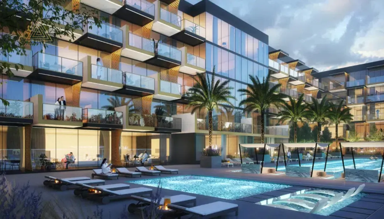 Binghatti Crescent at JVC, Dubai by Binghatti Developersبن غاطي كريسنت في قرية جميرا سيركل، دبي من شركة بن غاطي للتطوير العقاريswimming pool