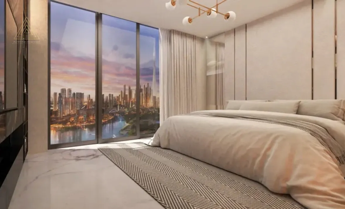 Binghatti Luna at Jumeirah Village Circle (JVC) by Binghatti Developersبن غاطي لونا في قرية جميرا سيركل (JVC) من بن غاطي للتطوير العقاريbedroom