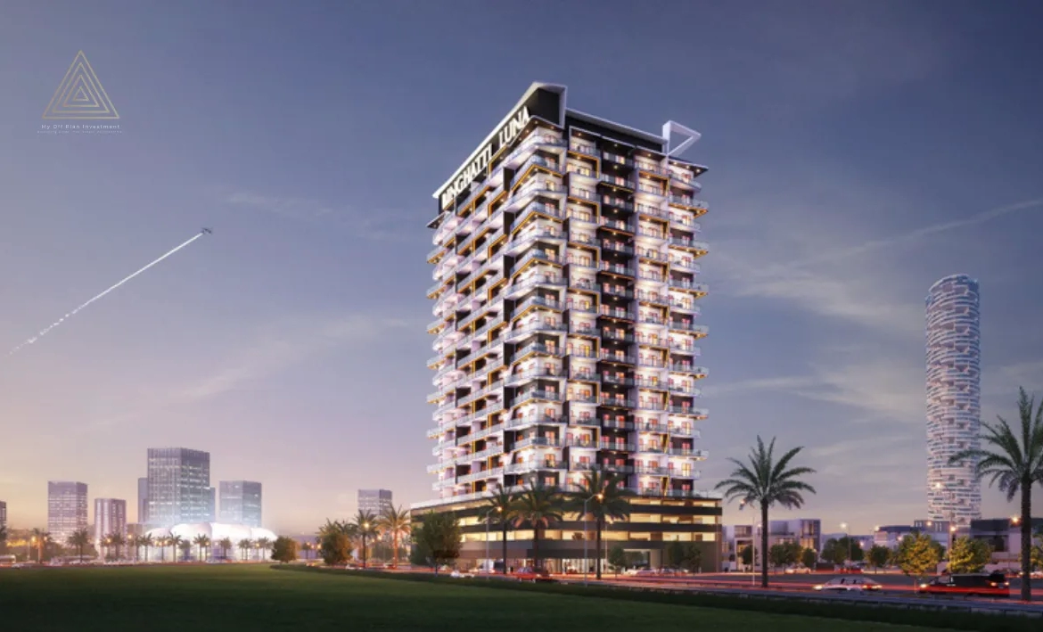 Binghatti Luna at Jumeirah Village Circle (JVC) by Binghatti Developersبن غاطي لونا في قرية جميرا سيركل (JVC) من بن غاطي للتطوير العقاريbuilding