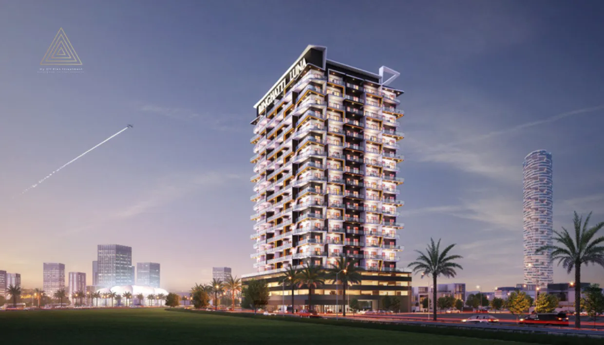 Binghatti Luna at Jumeirah Village Circle (JVC) by Binghatti Developersبن غاطي لونا في قرية جميرا سيركل (JVC) من بن غاطي للتطوير العقاريbuilding