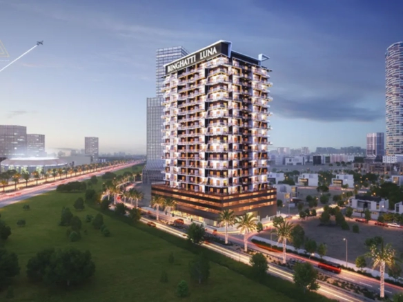 Binghatti Luna at Jumeirah Village Circle (JVC) by Binghatti Developersبن غاطي لونا في قرية جميرا سيركل (JVC) من بن غاطي للتطوير العقاريview