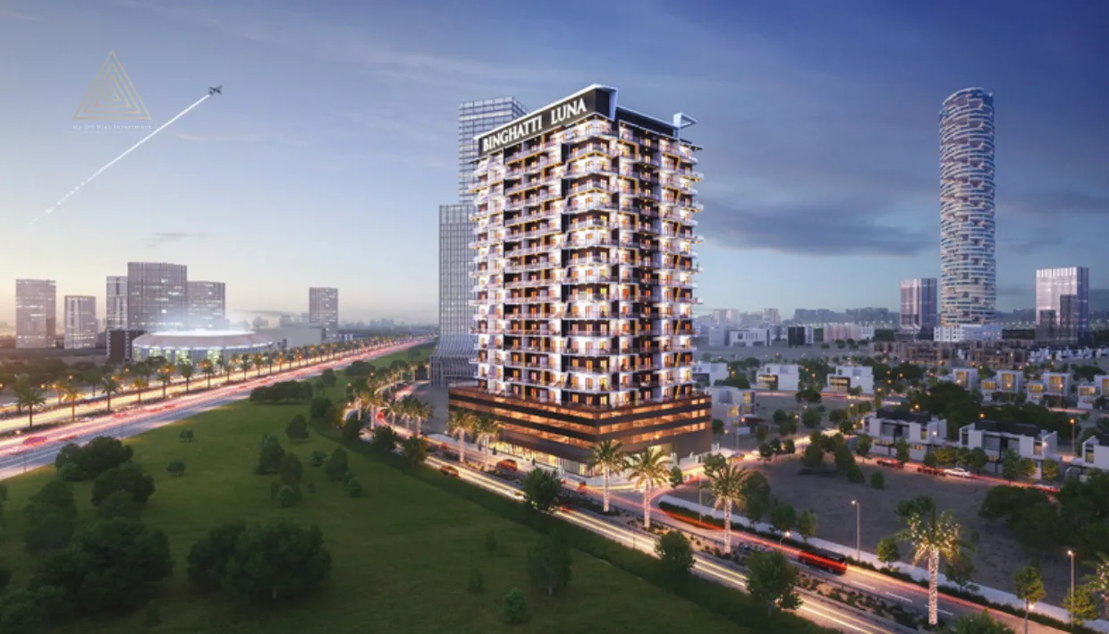 Binghatti Luna at Jumeirah Village Circle (JVC) by Binghatti Developersبن غاطي لونا في قرية جميرا سيركل (JVC) من بن غاطي للتطوير العقاريview