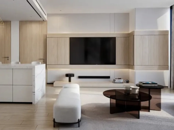 Binghatti phantom at JVC by Binghatti Developersبن غاطي فانتوم في قرية جميرا الدائرية من شركة بن غاطي للتطوير العقاريliving area