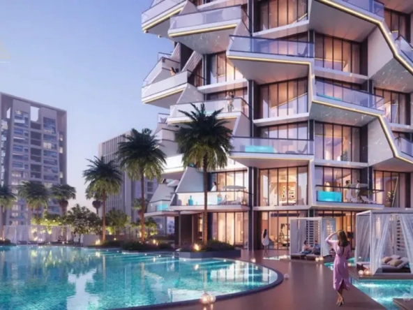 Binghatti phantom at JVC by Binghatti Developersبن غاطي فانتوم في قرية جميرا الدائرية من شركة بن غاطي للتطوير العقاريswimming pool