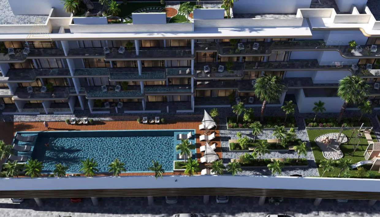 Coventry Gardens at DLRC by GFS Developersحدائق كوفنتري في مجمع دبي لاند السكني من تصميم شركة جي إف إس ديفلوبرزtop view