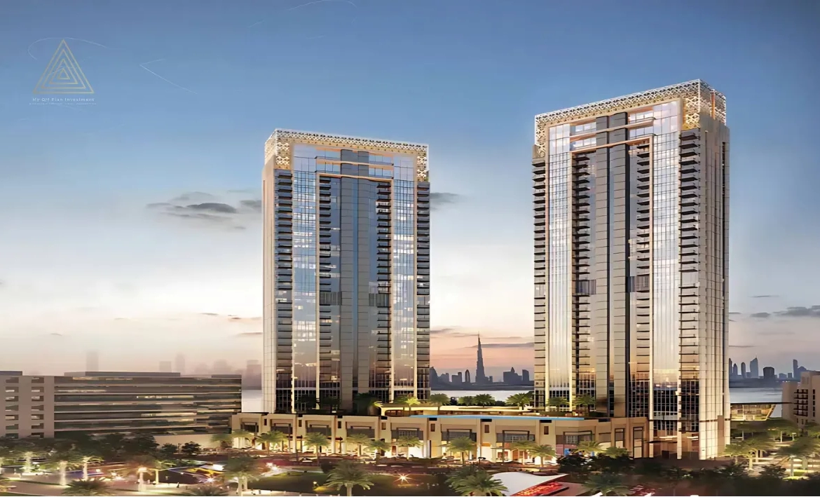 Creekside 18 Twin Towers at Dubai Creek Harbour by Emaarبرجا كريك سايد 18 التوأمان في ميناء خور دبي من إعمارbuilding