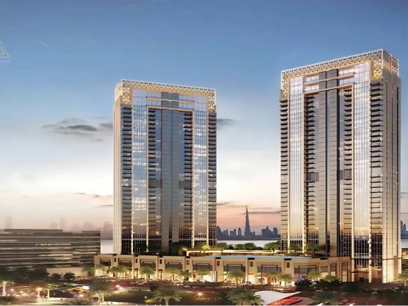 Creekside 18 Twin Towers at Dubai Creek Harbour by Emaarبرجا كريك سايد 18 التوأمان في ميناء خور دبي من إعمارbuilding