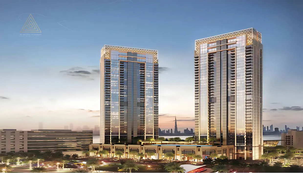 Creekside 18 Twin Towers at Dubai Creek Harbour by Emaarبرجا كريك سايد 18 التوأمان في ميناء خور دبي من إعمارbuilding