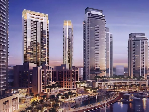 Creekside 18 Twin Towers at Dubai Creek Harbour by Emaarبرجا كريك سايد 18 التوأمان في ميناء خور دبي من إعمارview