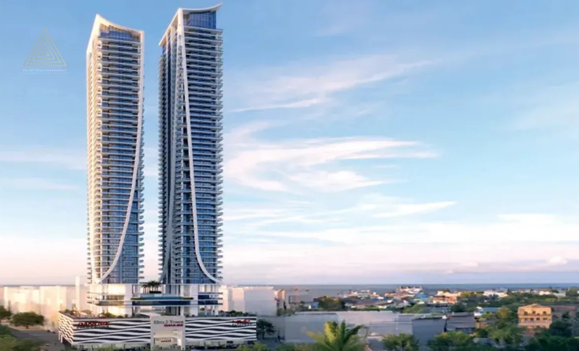 Elitz 2 at Jumeirah Village Circle by Danube Propertiesإليتز 2 في قرية جميرا سيركل من دانوب العقاريةbuilding